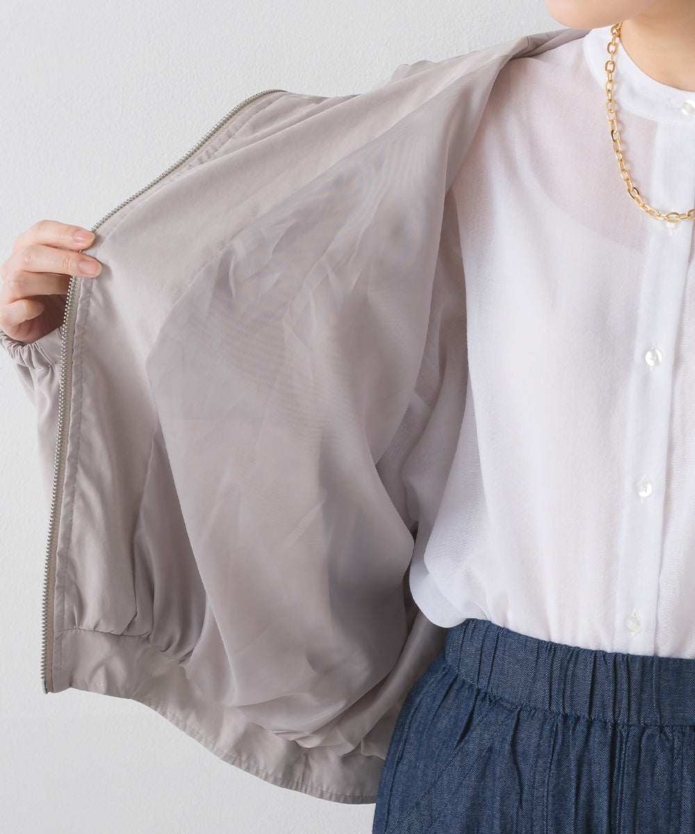 【OMNES】ピーチキャンパス フード付きショートマウンテンジャケット【1524-7205】