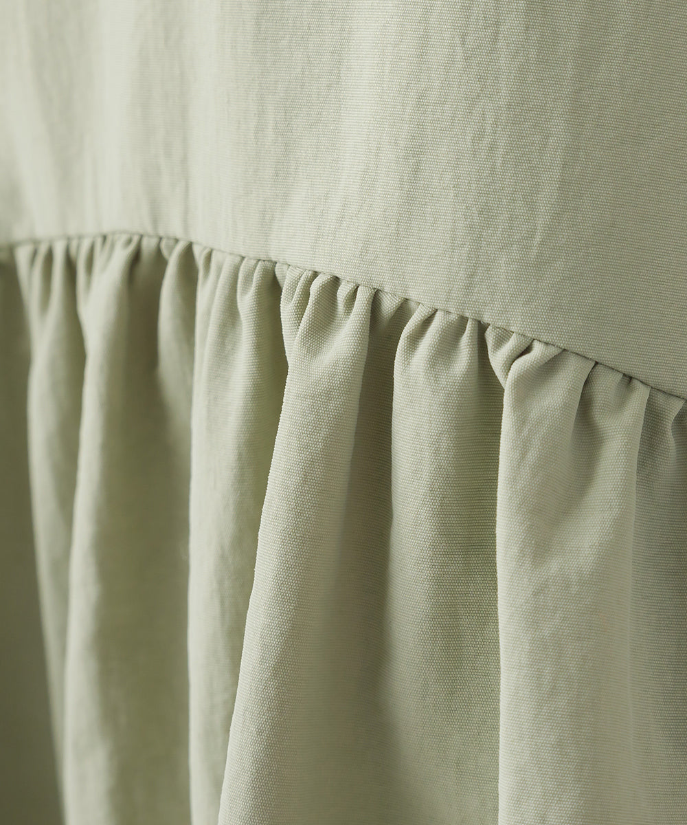 【OMNES】ナイロンワッシャーアレンジヘムスカート【1524-8055】