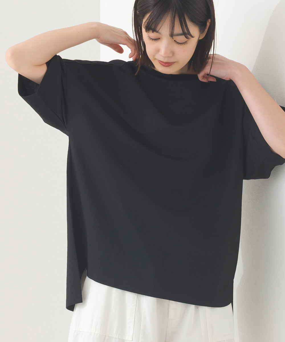 【OMNES】接触冷感 オーバーサイズ半袖プルオーバーTシャツ【252W427OMN006】