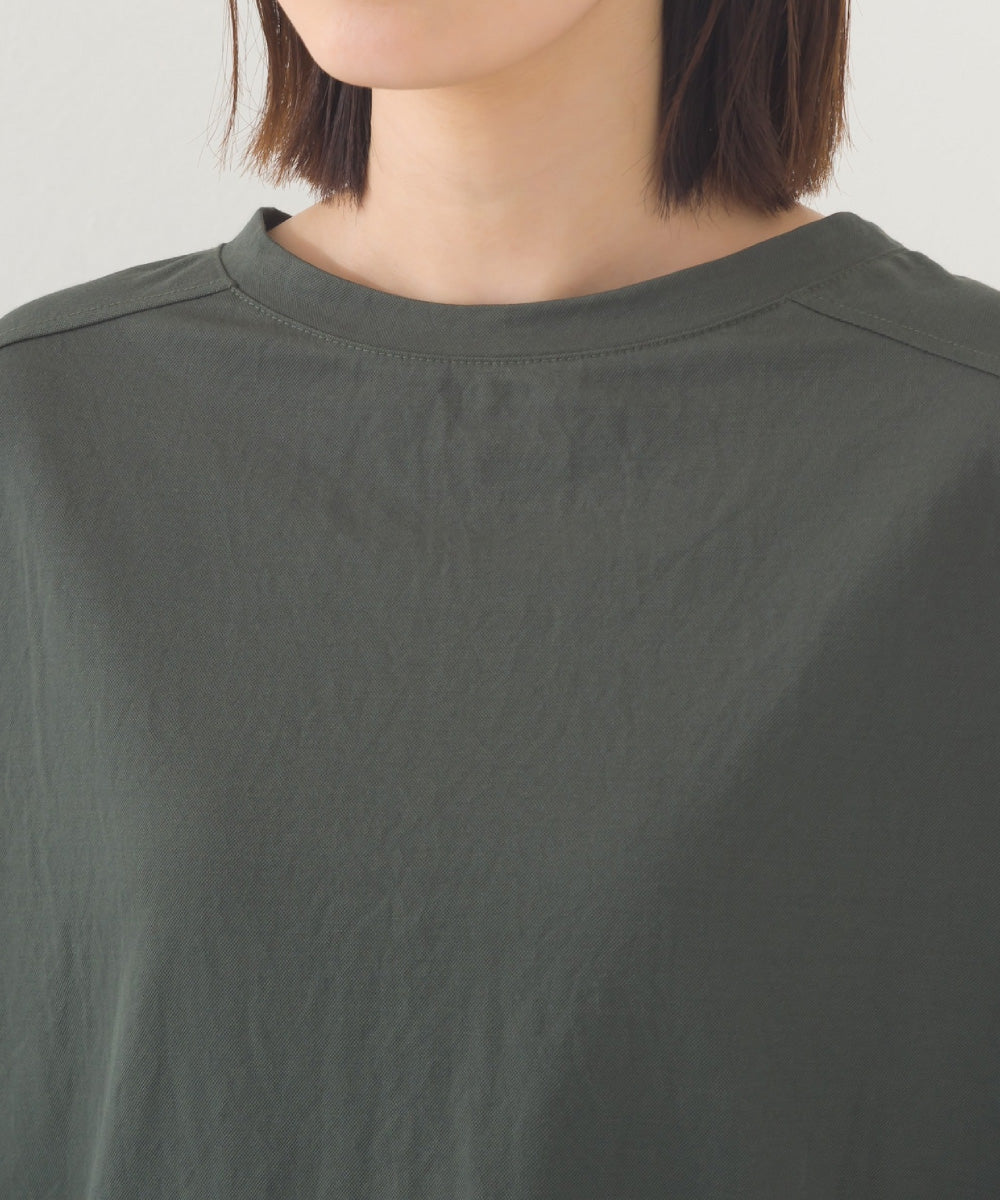 【OMNES】接触冷感 オーバーサイズ半袖プルオーバーTシャツ【252W427OMN006】