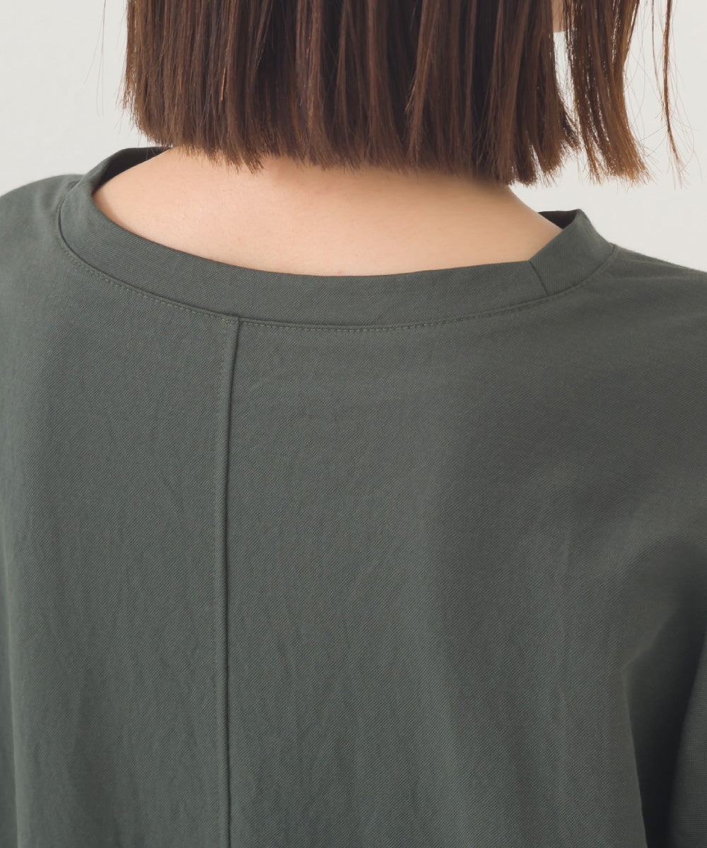 【OMNES】接触冷感 オーバーサイズ半袖プルオーバーTシャツ【252W427OMN006】