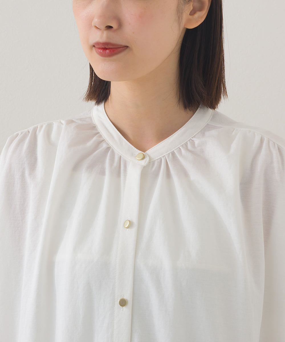 【OMNES】接触冷感 前開きシャツワンピース【252W427OMN008】