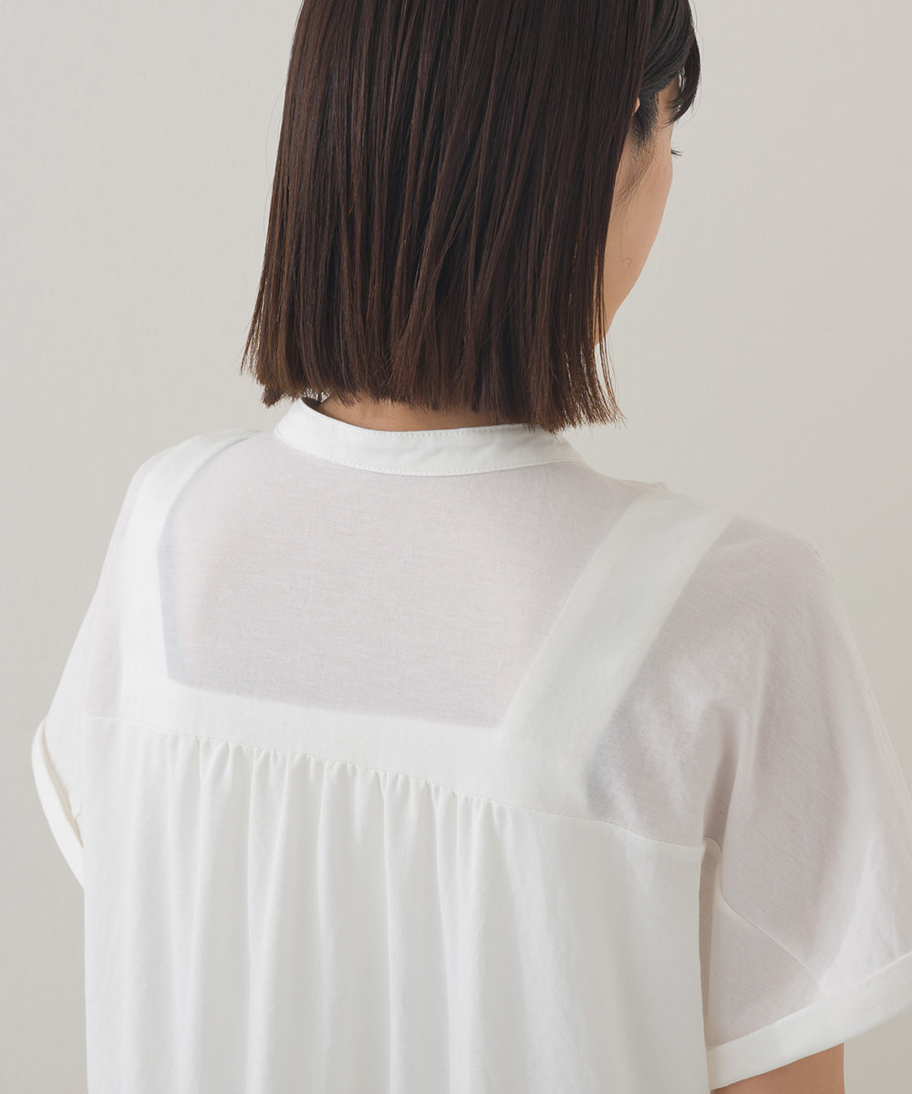 【OMNES】接触冷感 前開きシャツワンピース【252W427OMN008】