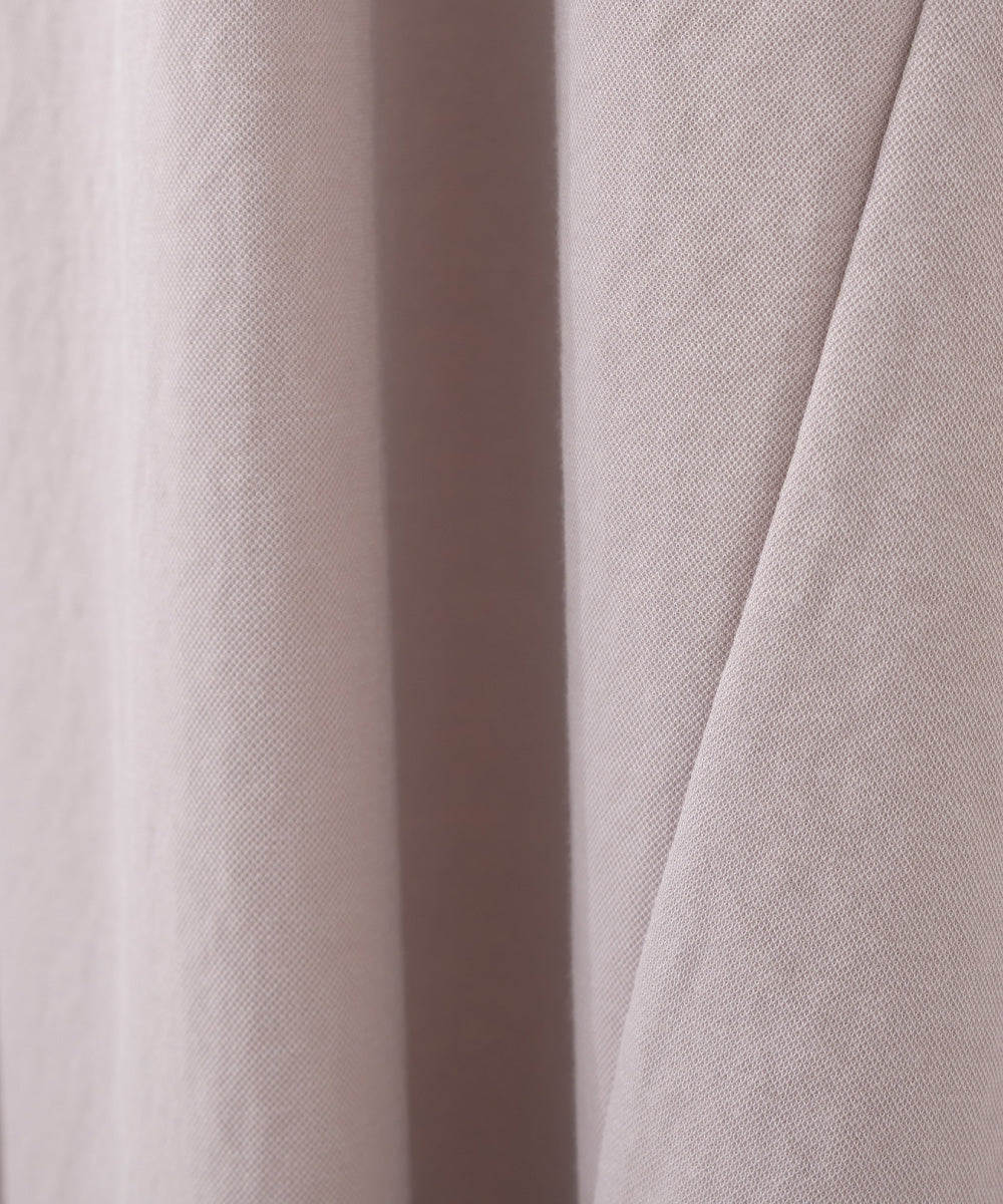 【OMNES】接触冷感ボトルネックフレアワンピース【252W427OMN010】