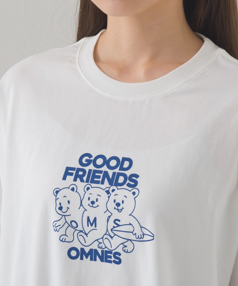 【OMNES】プリントTシャツB にこちゃん【252W427EVN002】