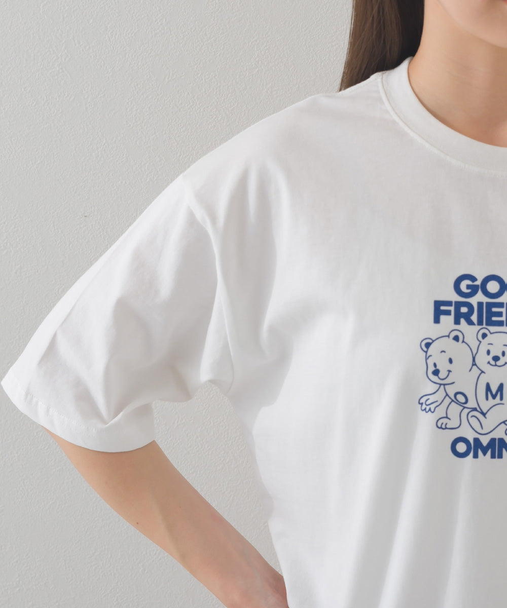 【OMNES】プリントTシャツB にこちゃん【252W427EVN002】