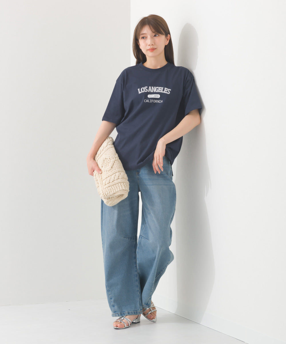 【OMNES】プリントTシャツC LOS ANGELES【252W427EVN003】
