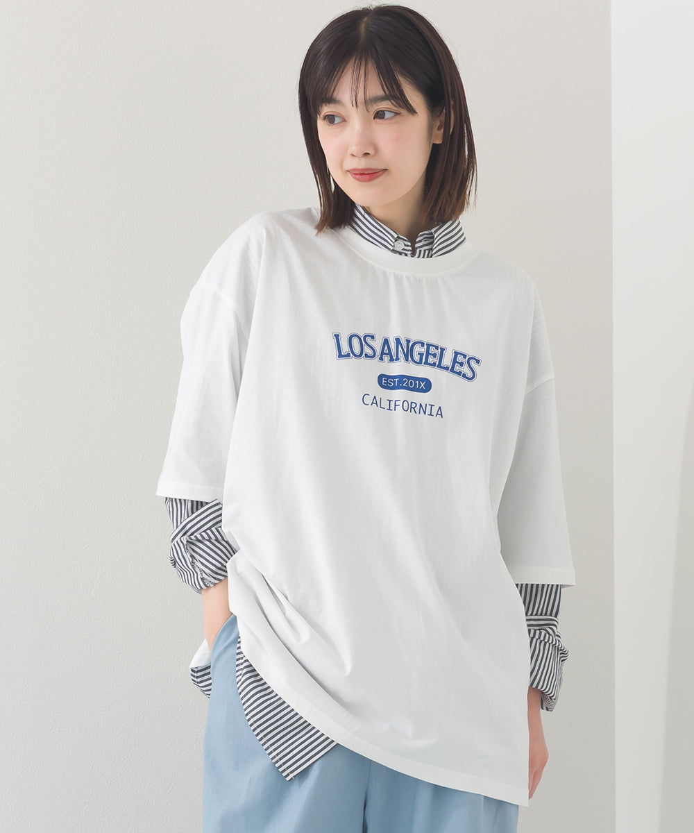 【OMNES】プリントTシャツC LOS ANGELES【252W427EVN003】