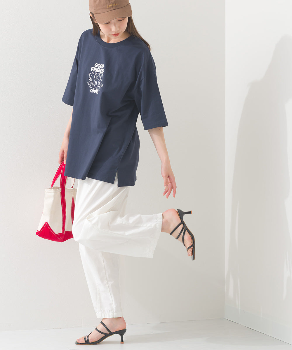【OMNES】プリントTシャツF GOOD FRIENDS【252W427EVN006】