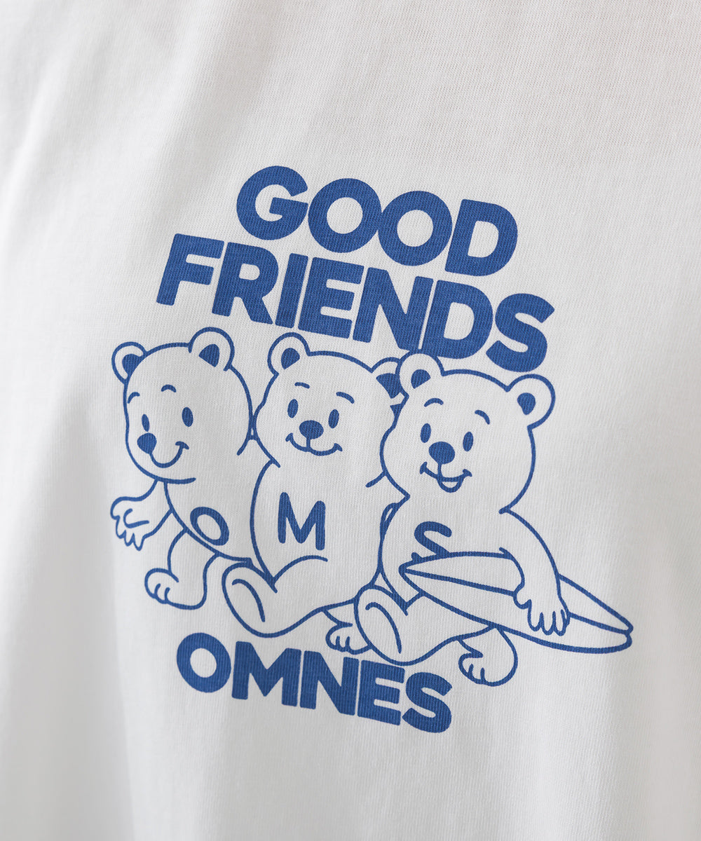 【OMNES】プリントTシャツF GOOD FRIENDS【252W427EVN006】