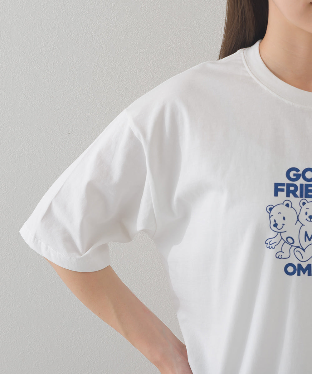 【OMNES】プリントTシャツF GOOD FRIENDS【252W427EVN006】