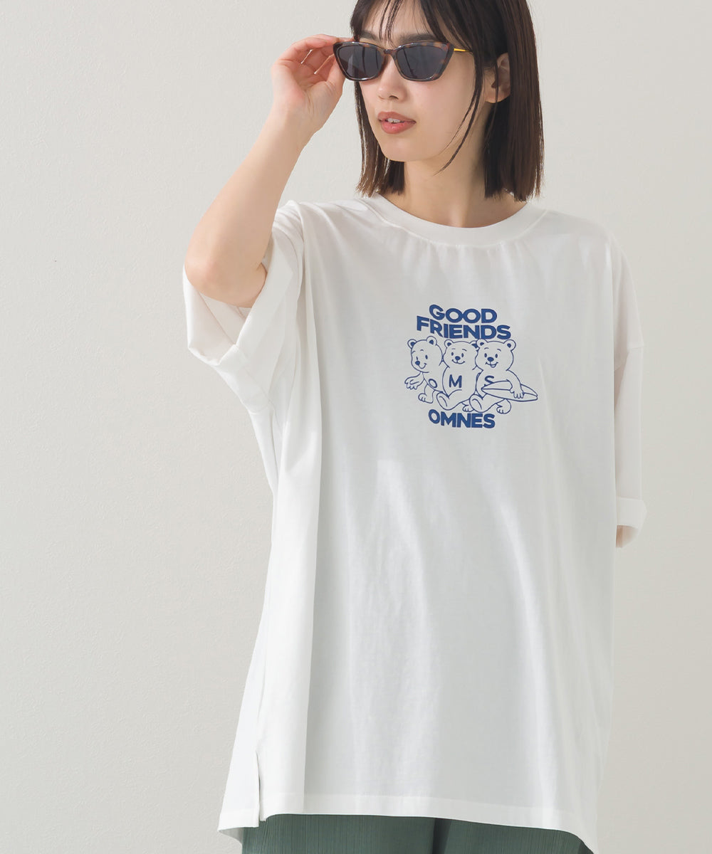 【OMNES】プリントTシャツF GOOD FRIENDS【252W427EVN006】