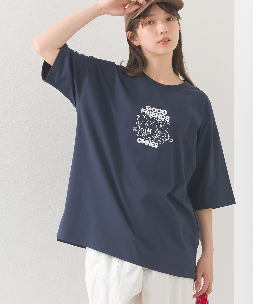 【OMNES】プリントTシャツF GOOD FRIENDS【252W427EVN006】