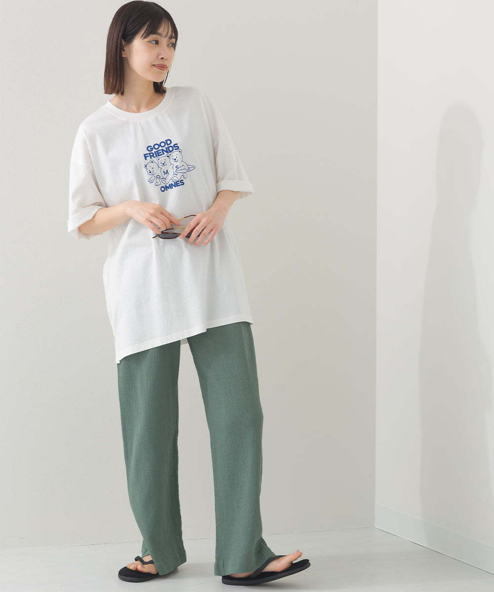 【OMNES】プリントTシャツF GOOD FRIENDS【252W427EVN006】