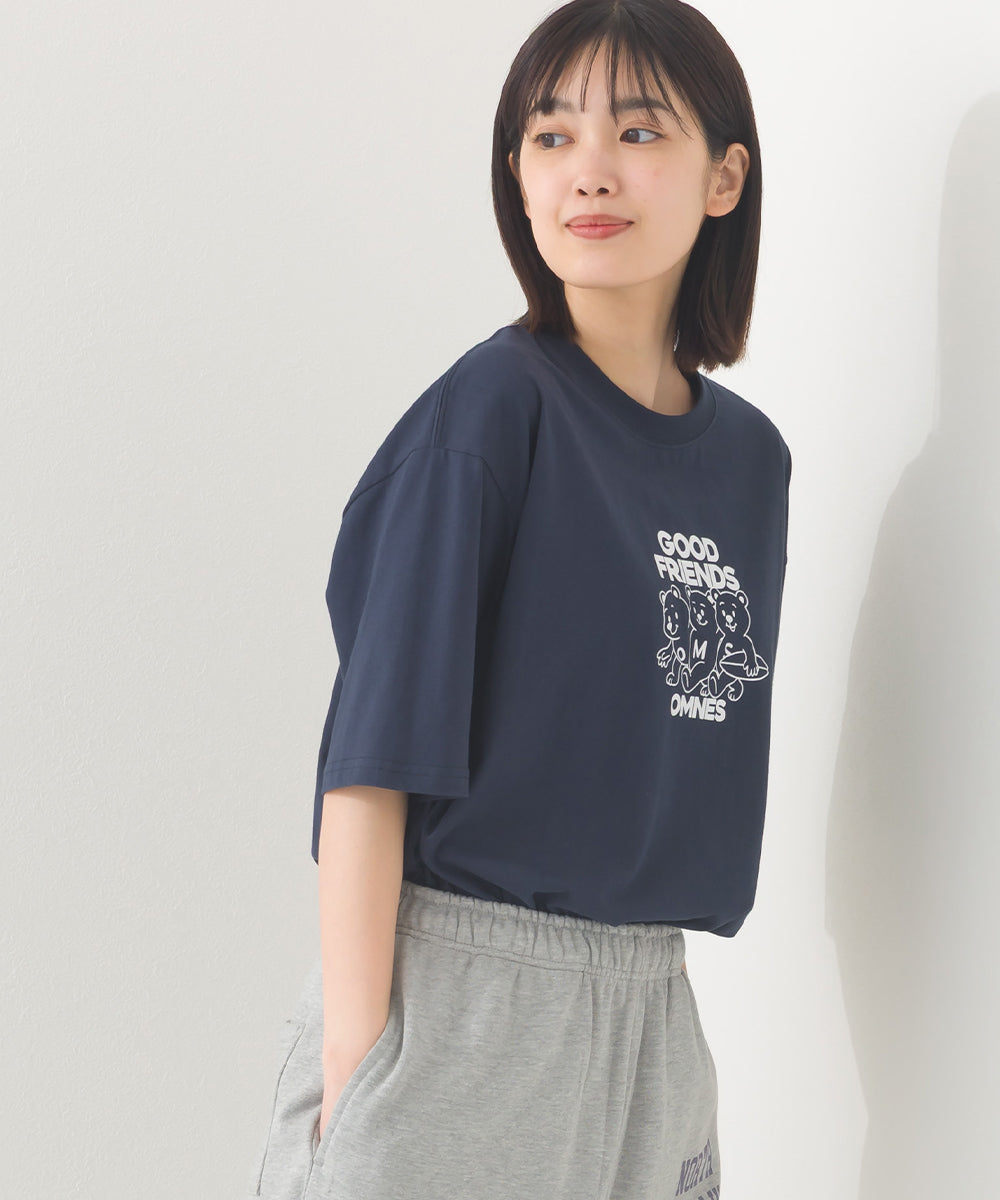 【OMNES】プリントTシャツF GOOD FRIENDS【252W427EVN006】