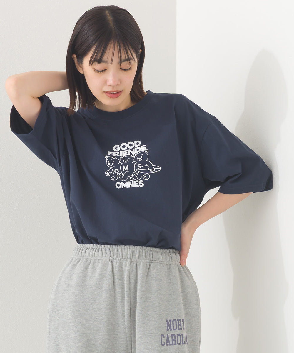 【OMNES】プリントTシャツF GOOD FRIENDS【252W427EVN006】