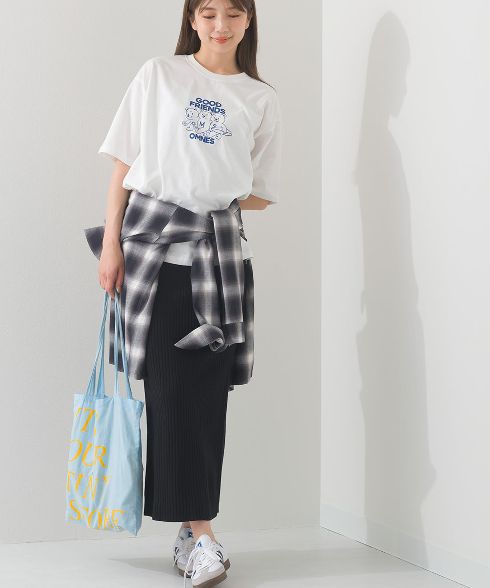 【OMNES】プリントTシャツF GOOD FRIENDS【252W427EVN006】