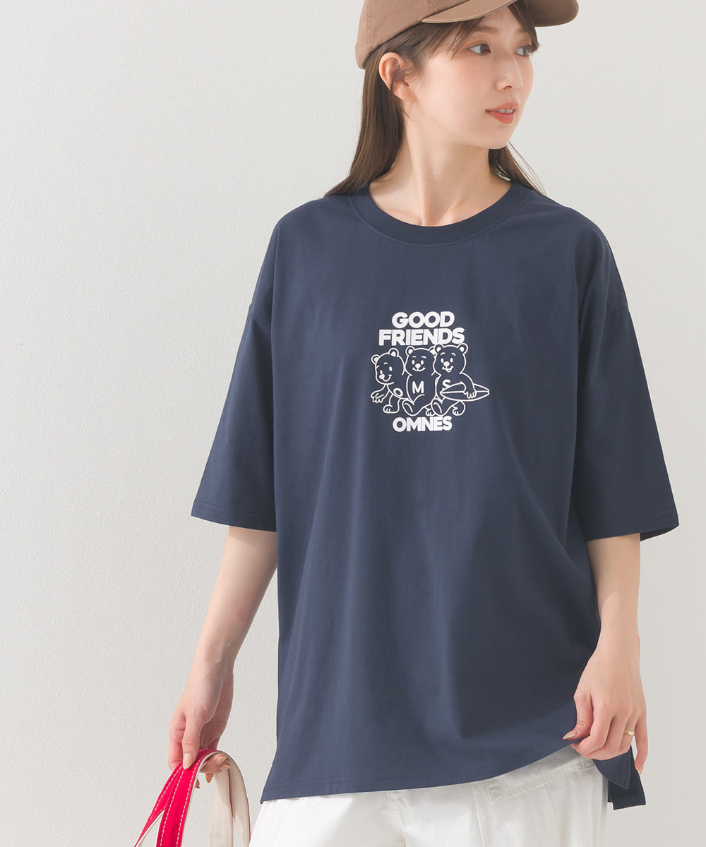 【OMNES】プリントTシャツF GOOD FRIENDS【252W427EVN006】