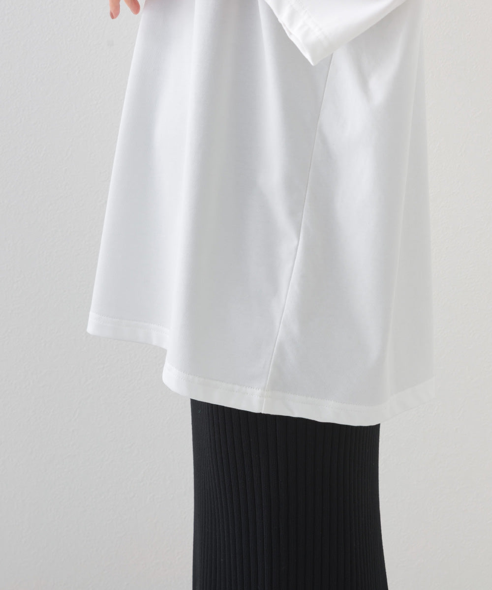 【OMNES】きれいめロゴプリントTシャツ HAVE A NICEDAY 半袖Tシャツ【253W427OMN016】