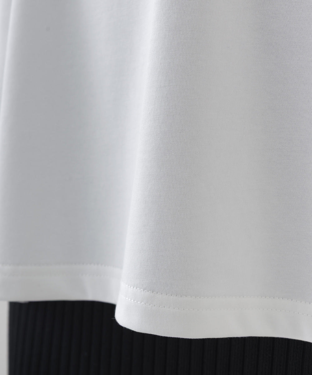 【OMNES】きれいめロゴプリントTシャツ HAVE A NICEDAY 半袖Tシャツ【253W427OMN016】