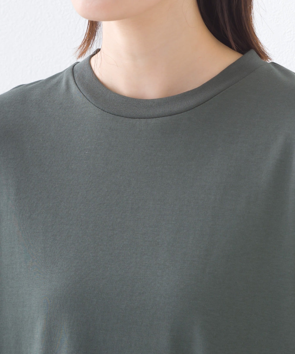 【OMNES】きれいめ無地クルーネックTシャツ 半袖Tシャツ【253W427OMN018】