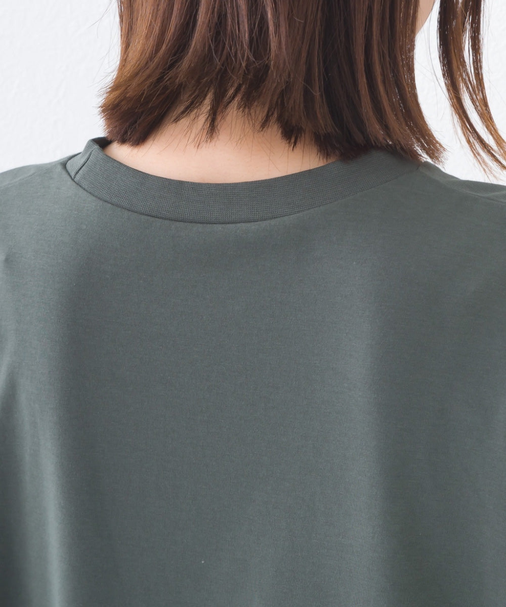 【OMNES】きれいめ無地クルーネックTシャツ 半袖Tシャツ【253W427OMN018】