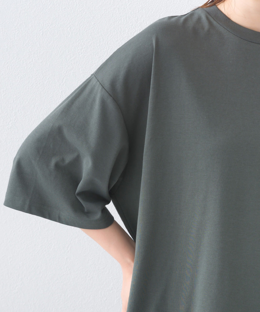 【OMNES】きれいめ無地クルーネックTシャツ 半袖Tシャツ【253W427OMN018】