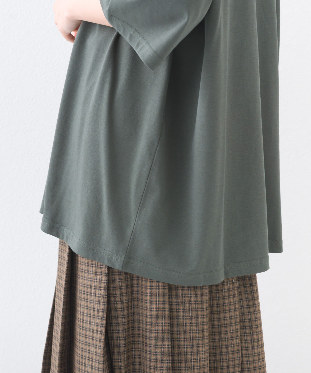 【OMNES】きれいめ無地クルーネックTシャツ 半袖Tシャツ【253W427OMN018】