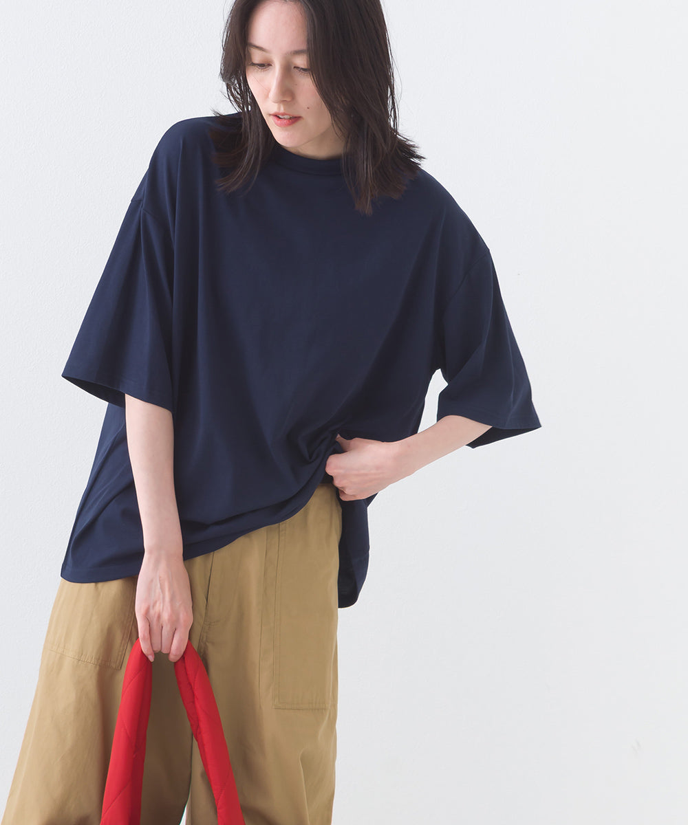 【OMNES】きれいめ無地クルーネックTシャツ 半袖Tシャツ【253W427OMN018】