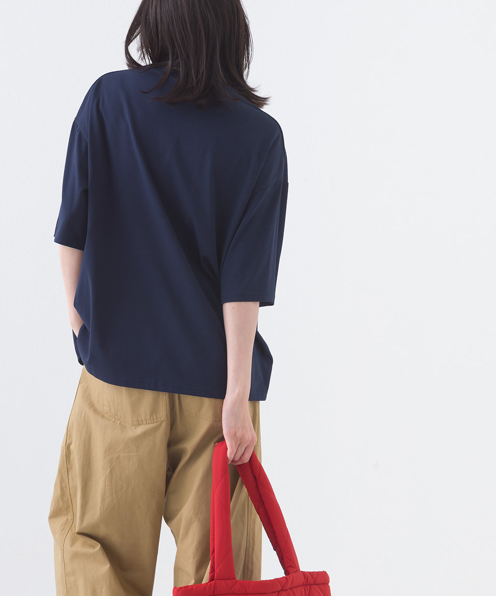 【OMNES】きれいめ無地クルーネックTシャツ 半袖Tシャツ【253W427OMN018】