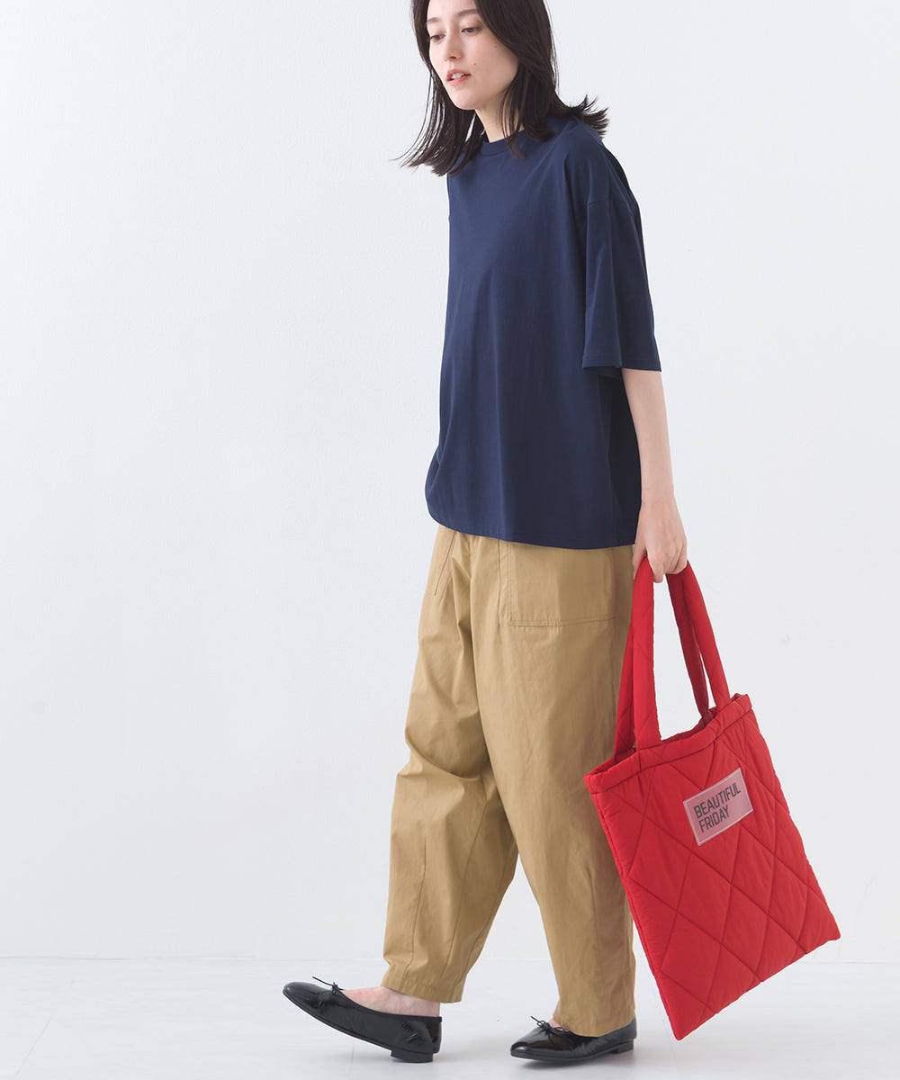 【OMNES】きれいめ無地クルーネックTシャツ 半袖Tシャツ【253W427OMN018】