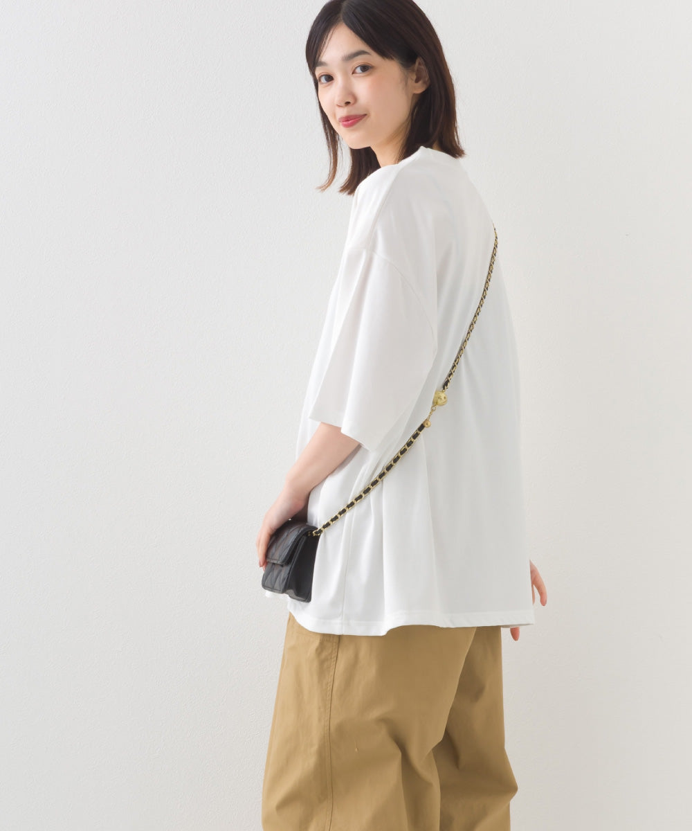 【OMNES】きれいめ無地クルーネックTシャツ 半袖Tシャツ【253W427OMN018】