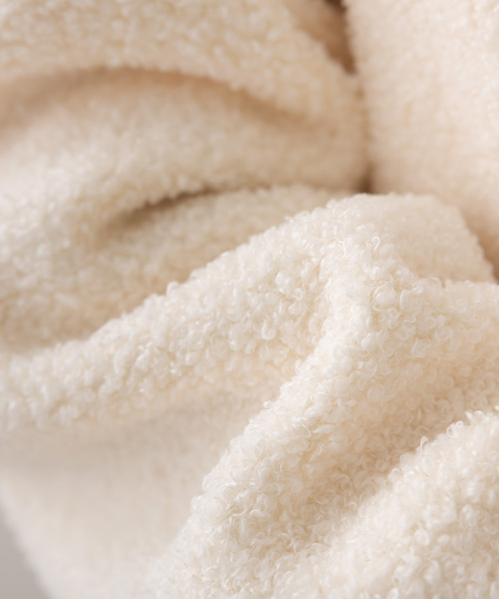 【OMNES】ボアオーバーサイズ スナップボタンブルゾンジャケット【253W427OMN023】