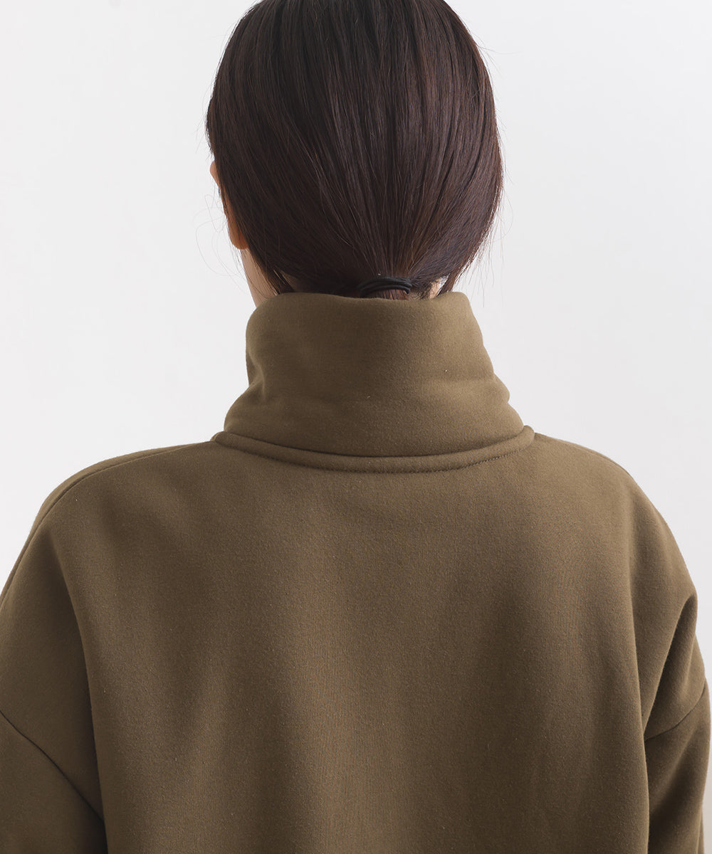 【OMNES】裏起毛ボンディング スタンドジップオーバーサイズブルゾン【253W427OMN031】