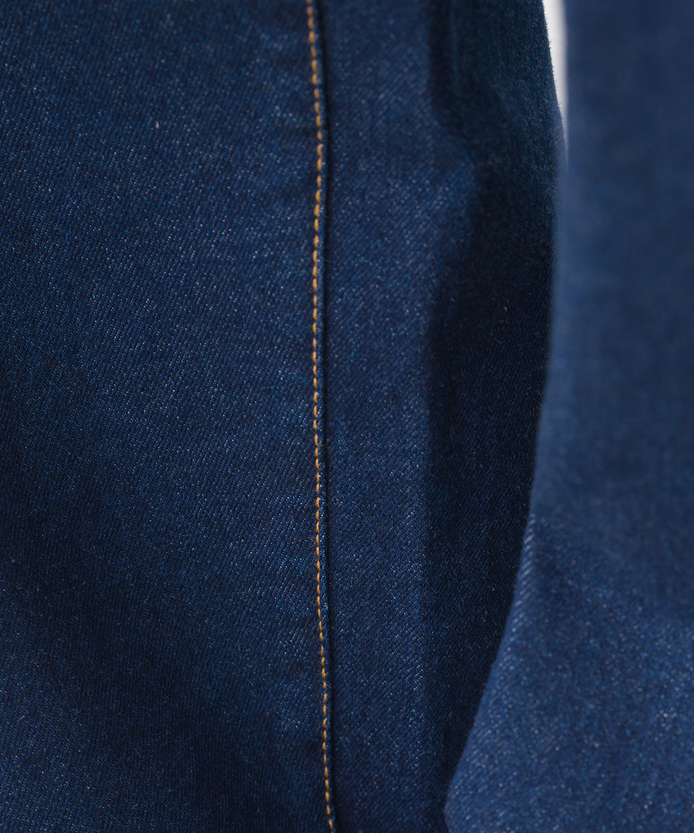 【OMNES】12oz ウォッシュ加工ハイウエストバルーンデニムパンツ【253W427OMN039】