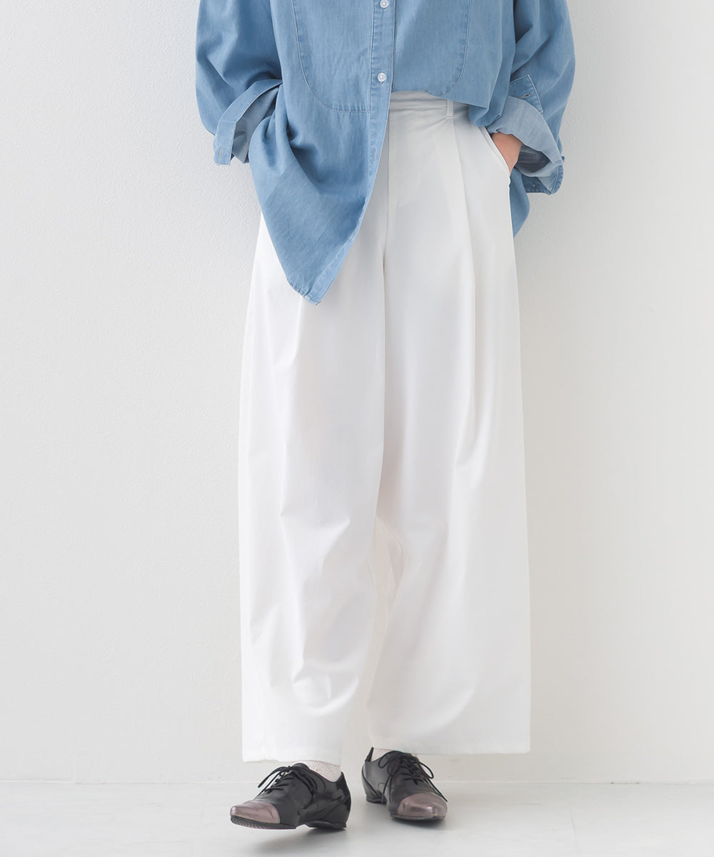 【OMNES】リップストップワイドタックパンツ【253W427OMN044】