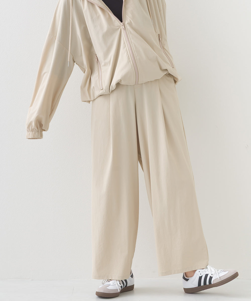 【OMNES】リップストップワイドタックパンツ【253W427OMN044】
