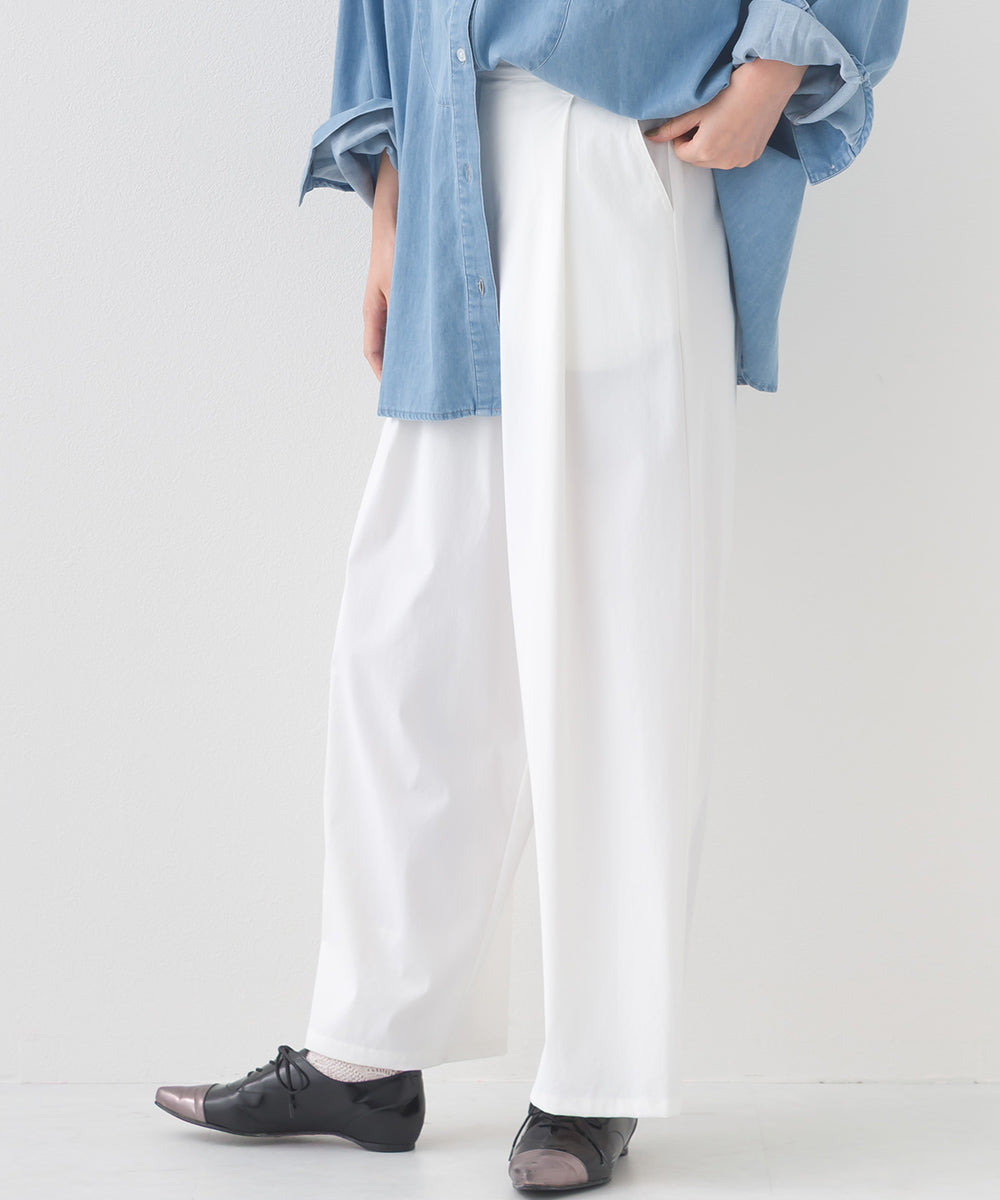 【OMNES】リップストップワイドタックパンツ【253W427OMN044】