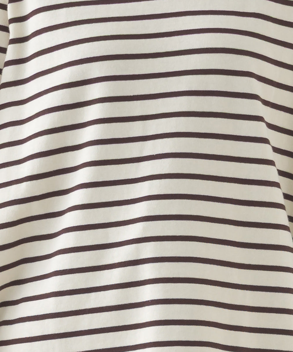 【OMNES】キッズ コットン長袖ボーダーTシャツ【253K427OMN049】