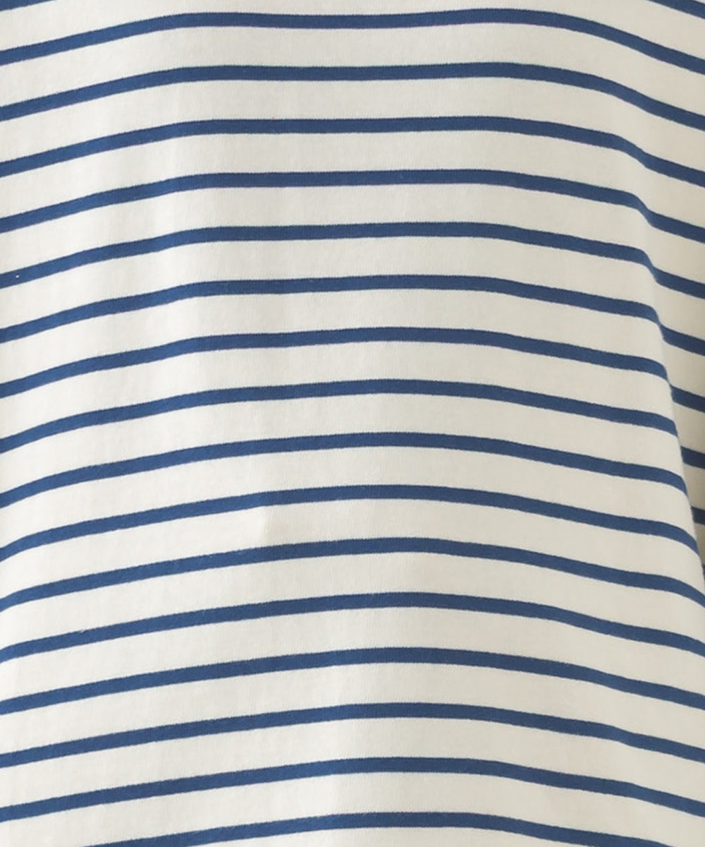 【OMNES】キッズ コットン長袖ボーダーTシャツ【253K427OMN049】