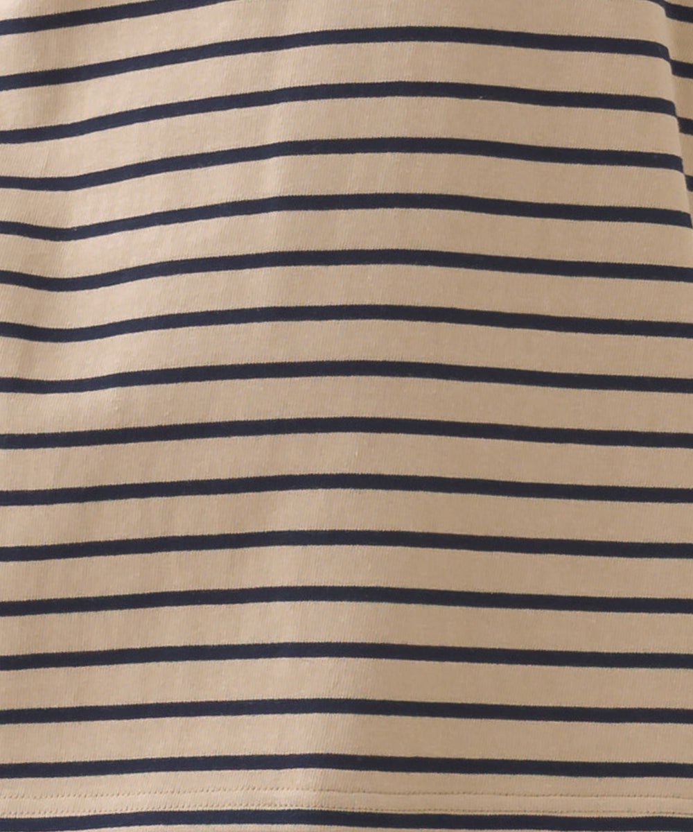 【OMNES】キッズ コットン長袖ボーダーTシャツ【253K427OMN049】