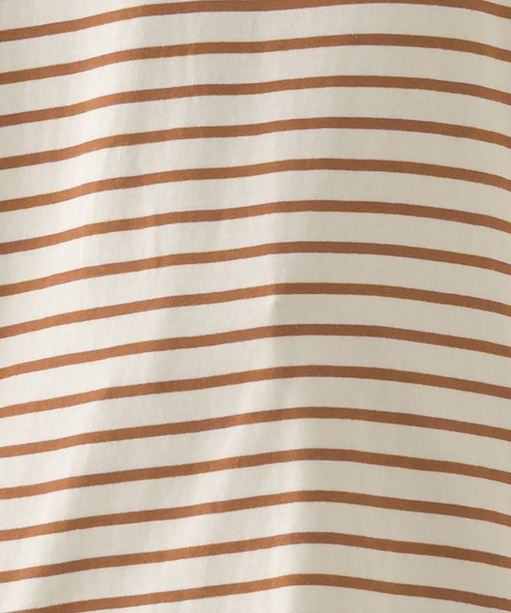 【OMNES】キッズ コットン長袖ボーダーTシャツ【253K427OMN049】