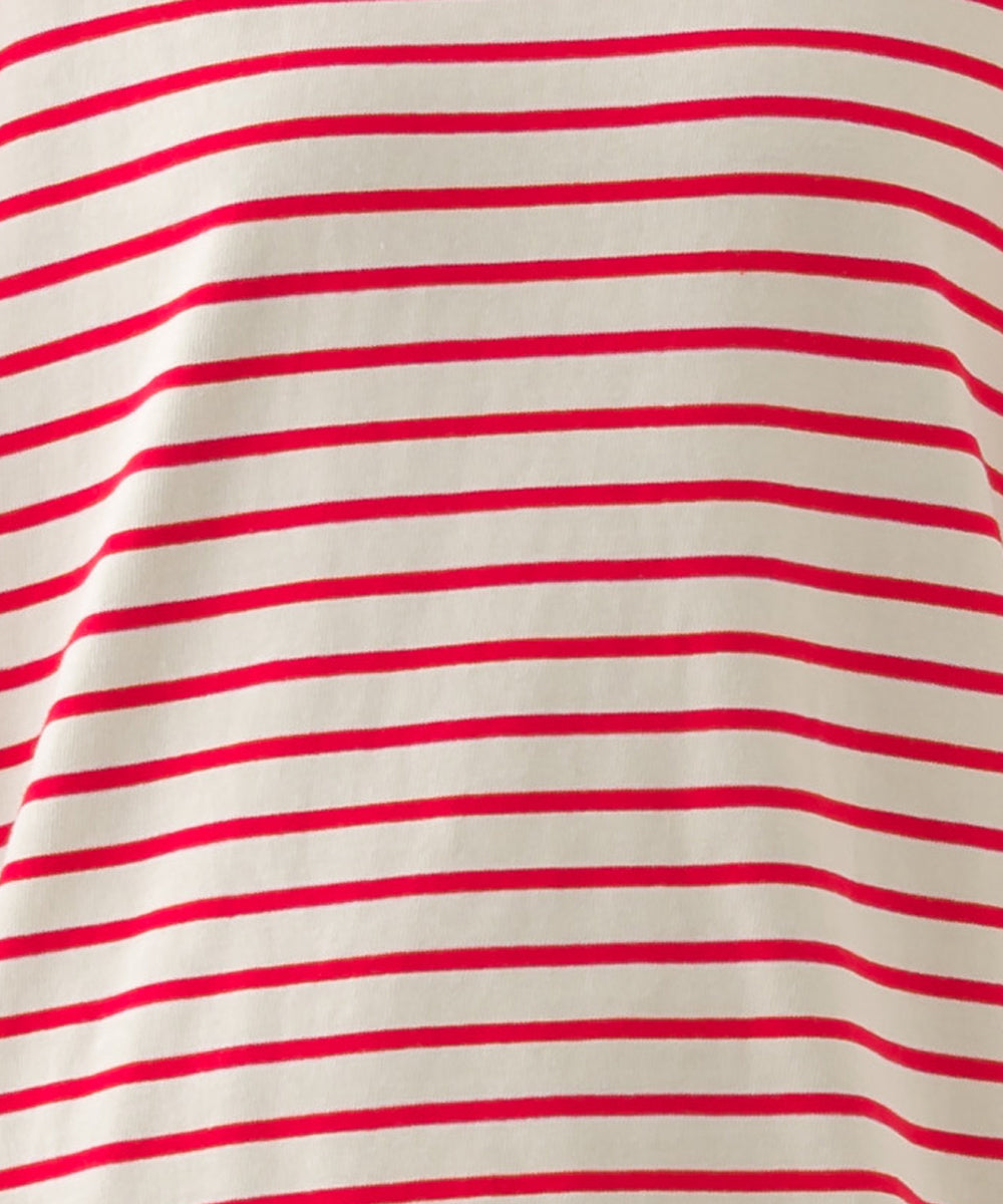 【OMNES】キッズ コットン長袖ボーダーTシャツ【253K427OMN049】