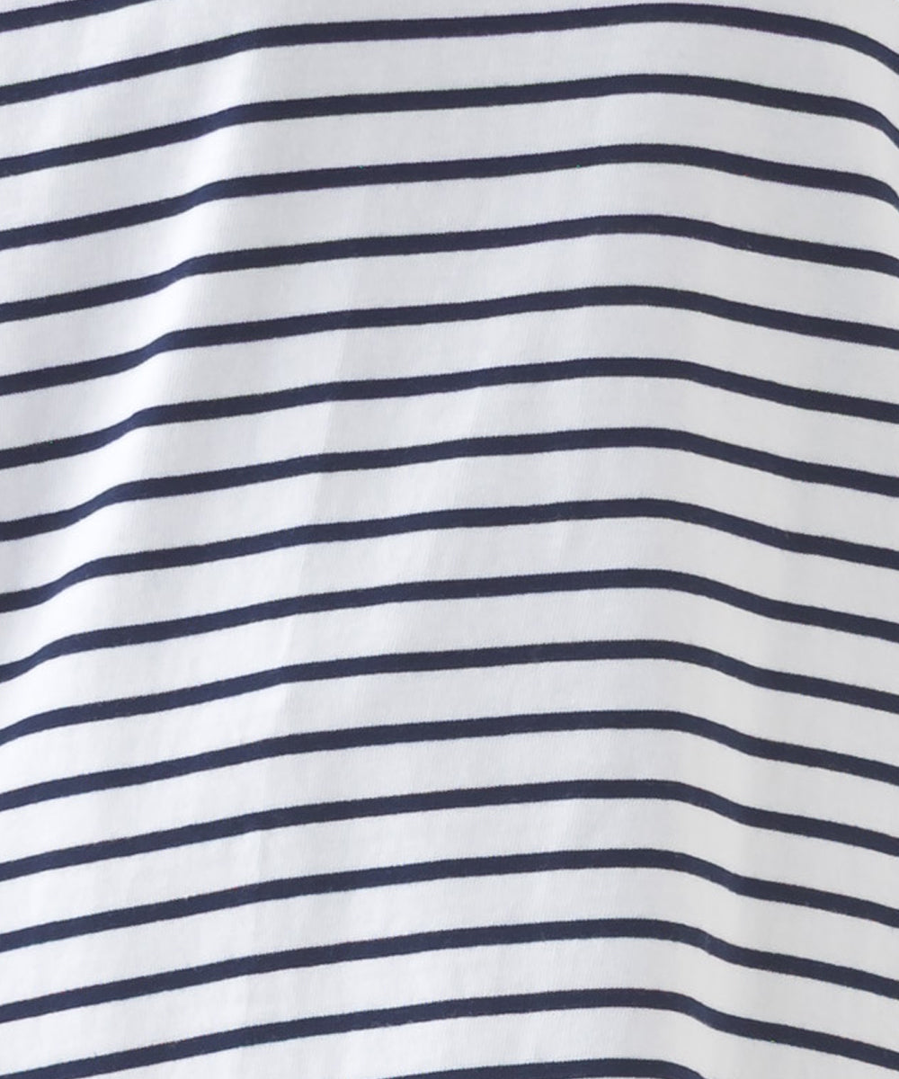 【OMNES】キッズ コットン長袖ボーダーTシャツ【253K427OMN049】