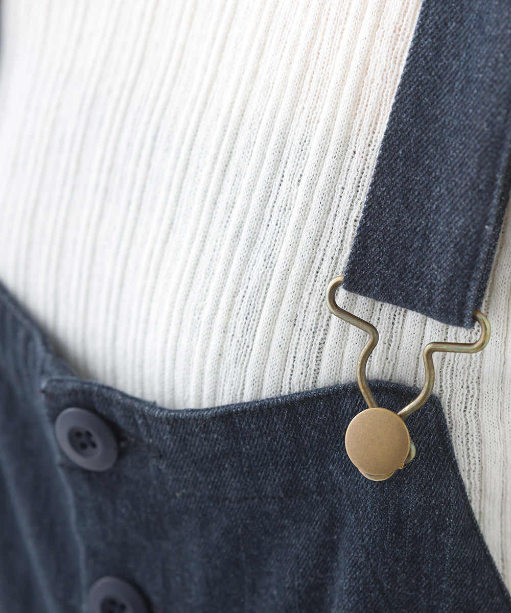 【OMNES】ワッシャーダンプ&デニムサロペット【253W427OMN068】