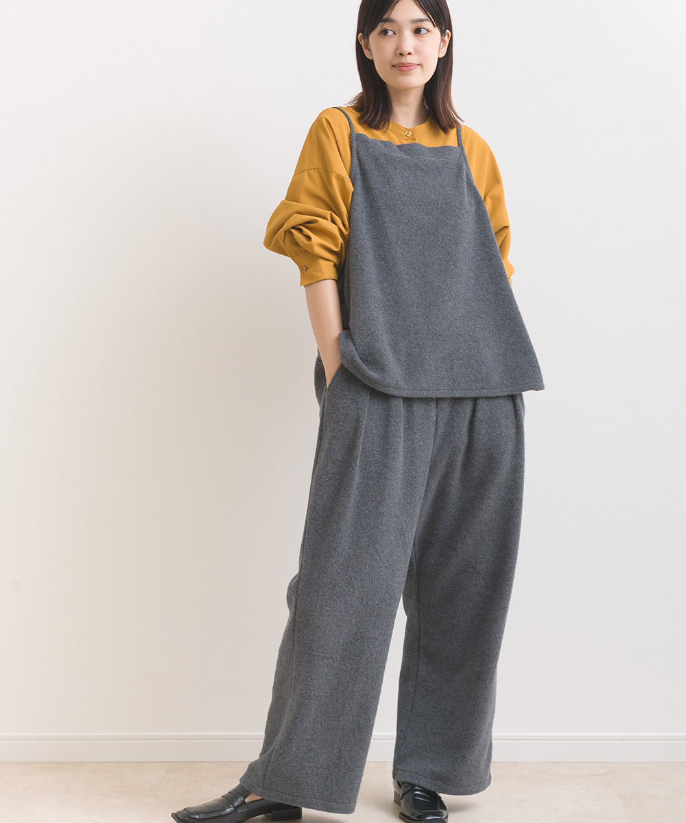 【OMNES】テックコットンバンドカラー長袖シャツ【253W427OMN069】