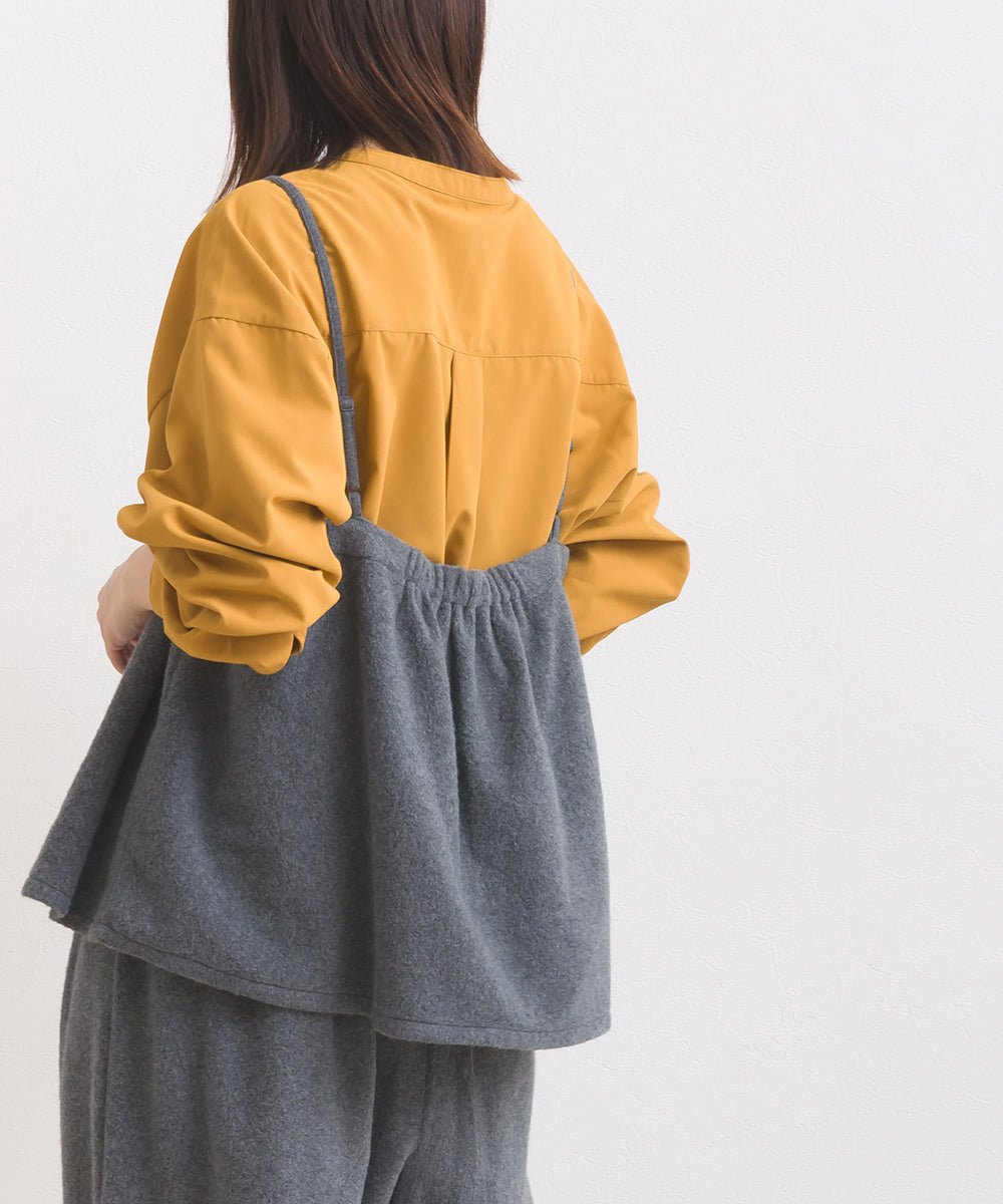 【OMNES】テックコットンバンドカラー長袖シャツ【253W427OMN069】