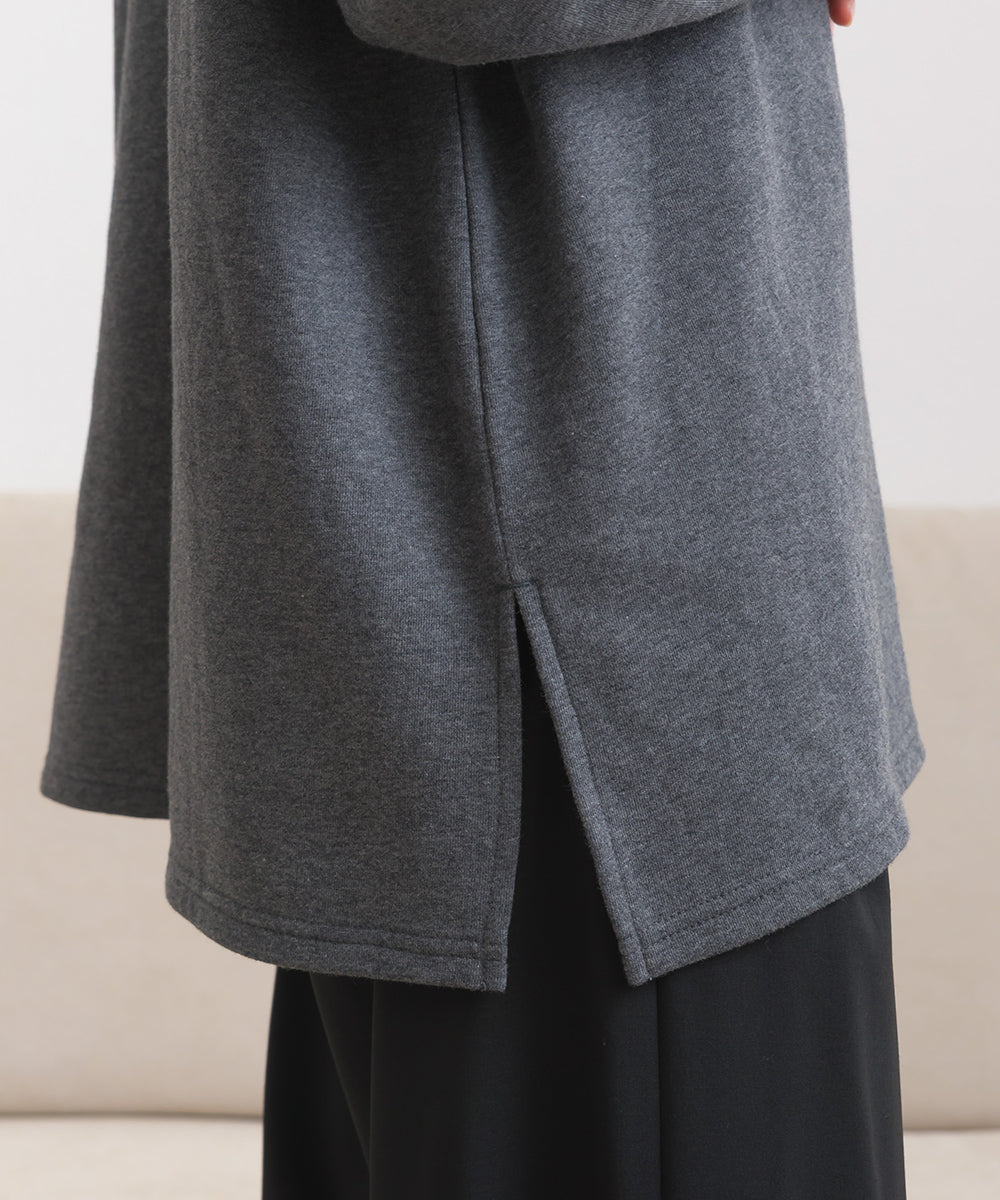 【OMNES】テック裏毛ポロスウェット長袖プルオーバー【253W427OMN076】
