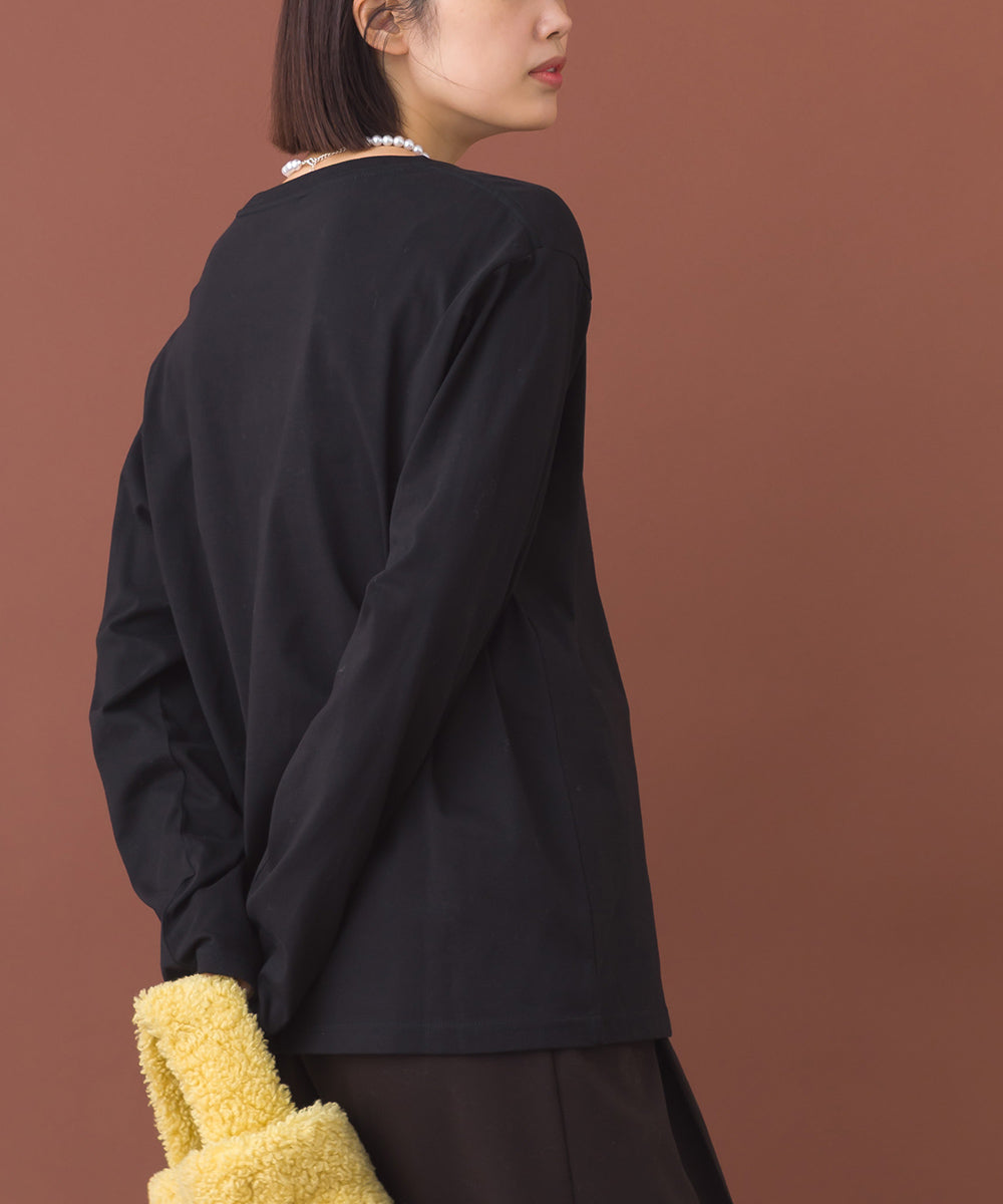 【OMNES】ベーシックプルオーバー ロングスリーブTシャツ【253W430OMN099】