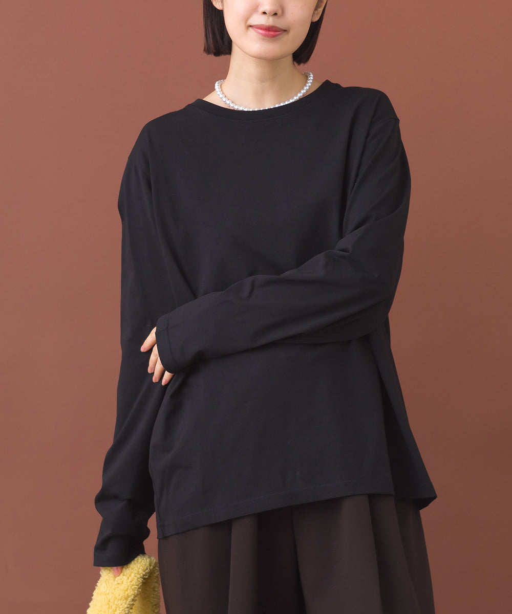 【OMNES】ベーシックプルオーバー ロングスリーブTシャツ【253W430OMN099】